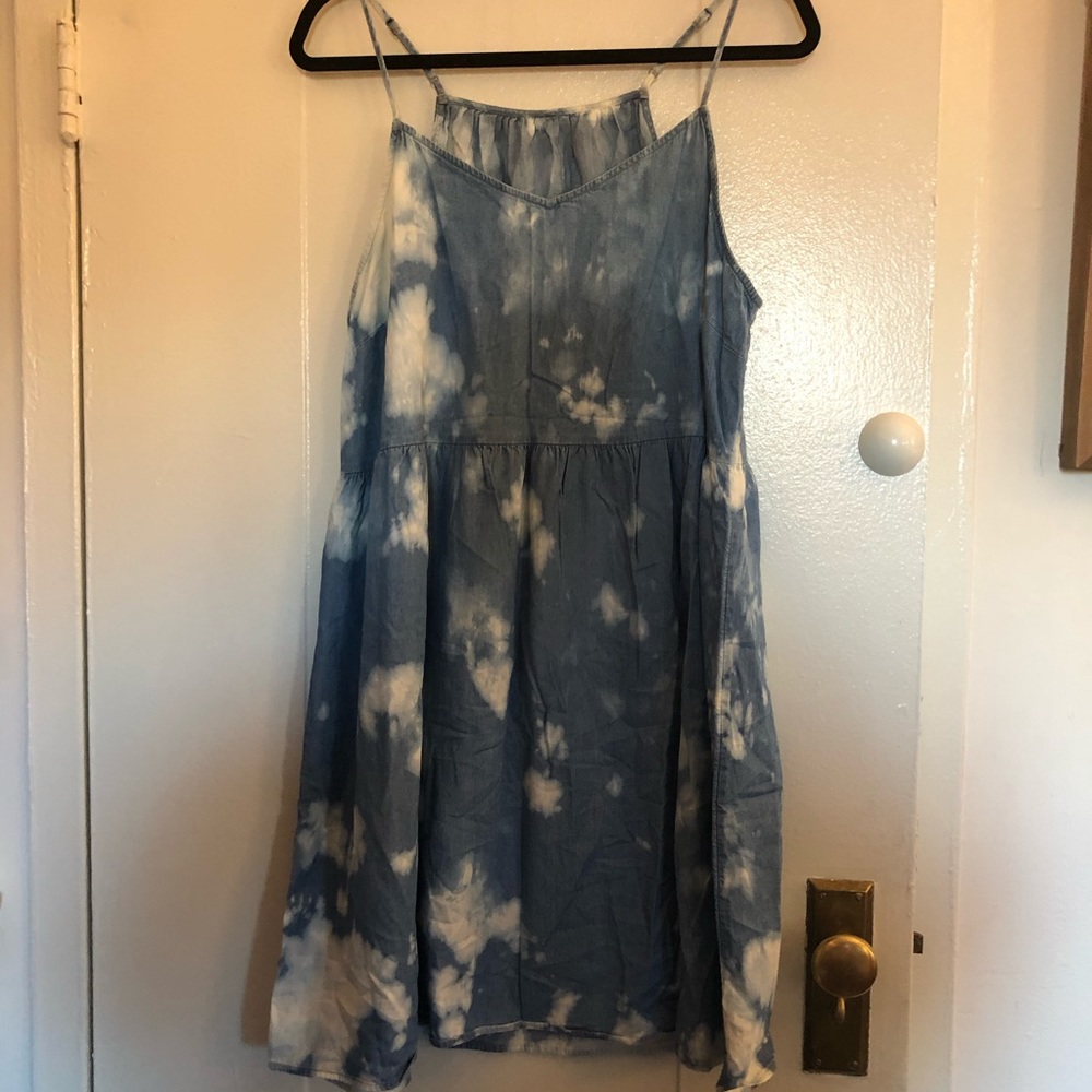 Bleach dyed strappy dress